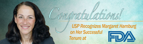 USP Congratulates Margaret Hamburg