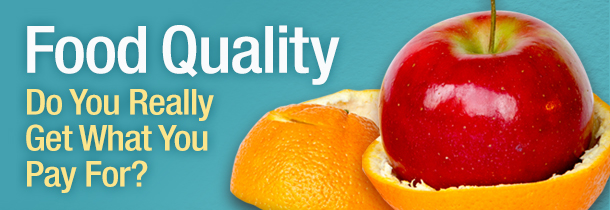 Food quality: do you really get what you pay for?